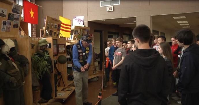 Kimberly students learn about Vietnam War from veterans